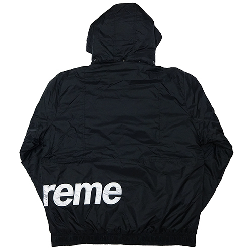 18AW シュプリームコピー シュプリーム Sideline Side Logo Parka Black 黒